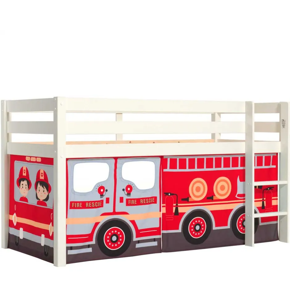 Pharao24 Feuerwehr Hochbett Kinder Uwida>Kinder Kinderbetten|Kinderhochbetten
