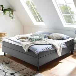 Polsterbetten*Pharao24 Flaches Boxspringbett Helina
