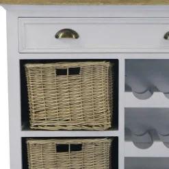 Pharao24 Flaschenkommode Tevez> Massivholz Kommoden|Flurkommoden