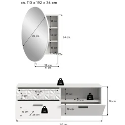 Garderobensets*Pharao24 Flur Möbel Meteora