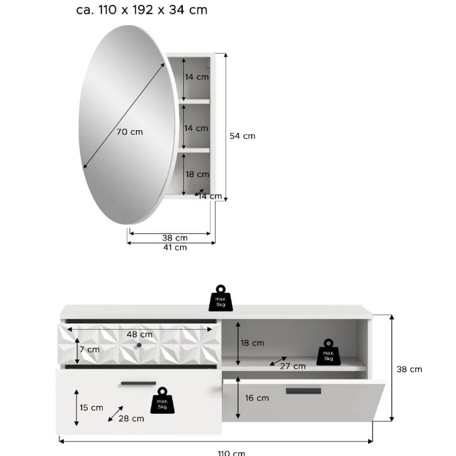 Garderobensets*Pharao24 Flur Möbel Meteora