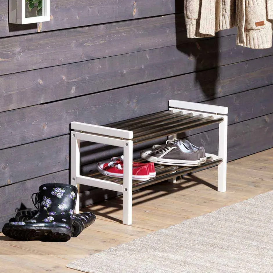 Pharao24 Flur Schuhregal Chiosma> Massivholzregale|Standregale