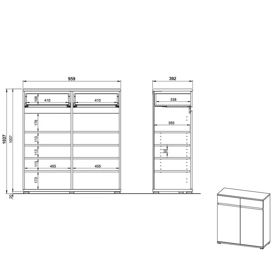 Garderobensets*Pharao24 Flur Set Sveralda