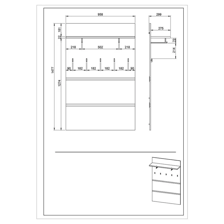 Garderobensets*Pharao24 Flur Set Sveralda