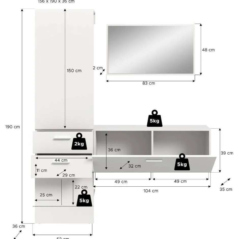 Pharao24 Flurgarderobenset Tiploma> Garderobensets
