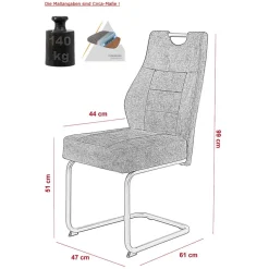 Küchenstühle|Esszimmerstühle*Pharao24 Freischwinger Renata