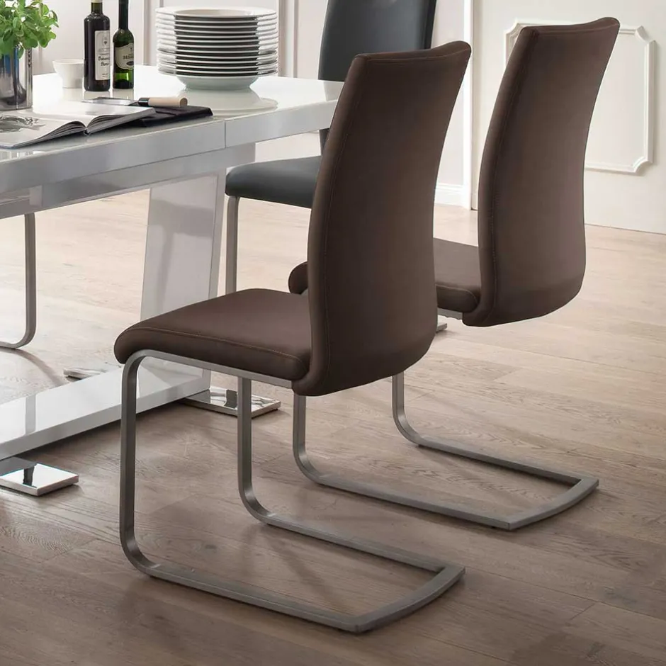 Pharao24 Freischwinger Servi> Lederstühle|Freischwinger