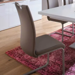 Lederstühle|Freischwinger*Pharao24 Freischwingerstuhl Set Rommino