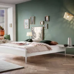 Pharao24 Futonbett in Weiß Mutez> Doppelbetten|Massivholzbetten