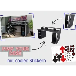 Pharao24 Gamer Schreibtisch Choklan><noscript><img width=