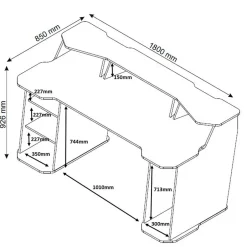 Pharao24 Gamer Schreibtisch Choklan><noscript><img width=