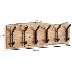 Wandgarderoben|Garderobenleisten*Pharao24 Garderobe Combrit