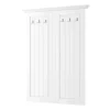 Pharao24 Garderobe Massivholz Kiefer weiss Vomano> Garderoben Paneele|Wandgarderoben