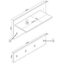Wandgarderoben*Pharao24 Garderoben Set Owenza