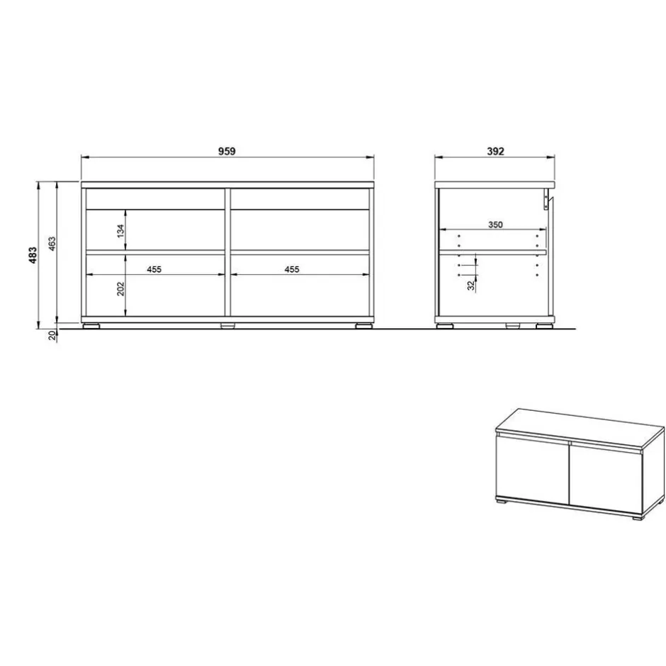 Garderobensets*Pharao24 Garderobenkombination Sveralda