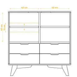 Flurkommoden*Pharao24 Garderobenkommode Triancova