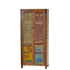 Pharao24 Garderobenschrank Petrolia> Dielenschränke|Bauernschränke