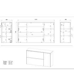 Pharao24 Garderobenschuhschrank Flatbay><noscript><img width=
