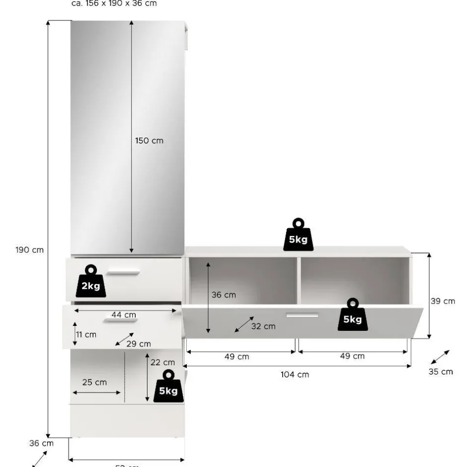 Pharao24 Garderobenset Tiploma> Garderobensets