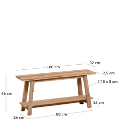 Garderobenbänke*Pharao24 Garderobensitzbank Leandra