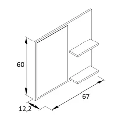 Pharao24 Garderobenspiegel mit Ablage Call><noscript><img width=