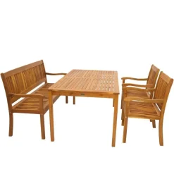 Gartenmöbel|Sitzgruppen*Pharao24 Gartentischgruppe Hanni