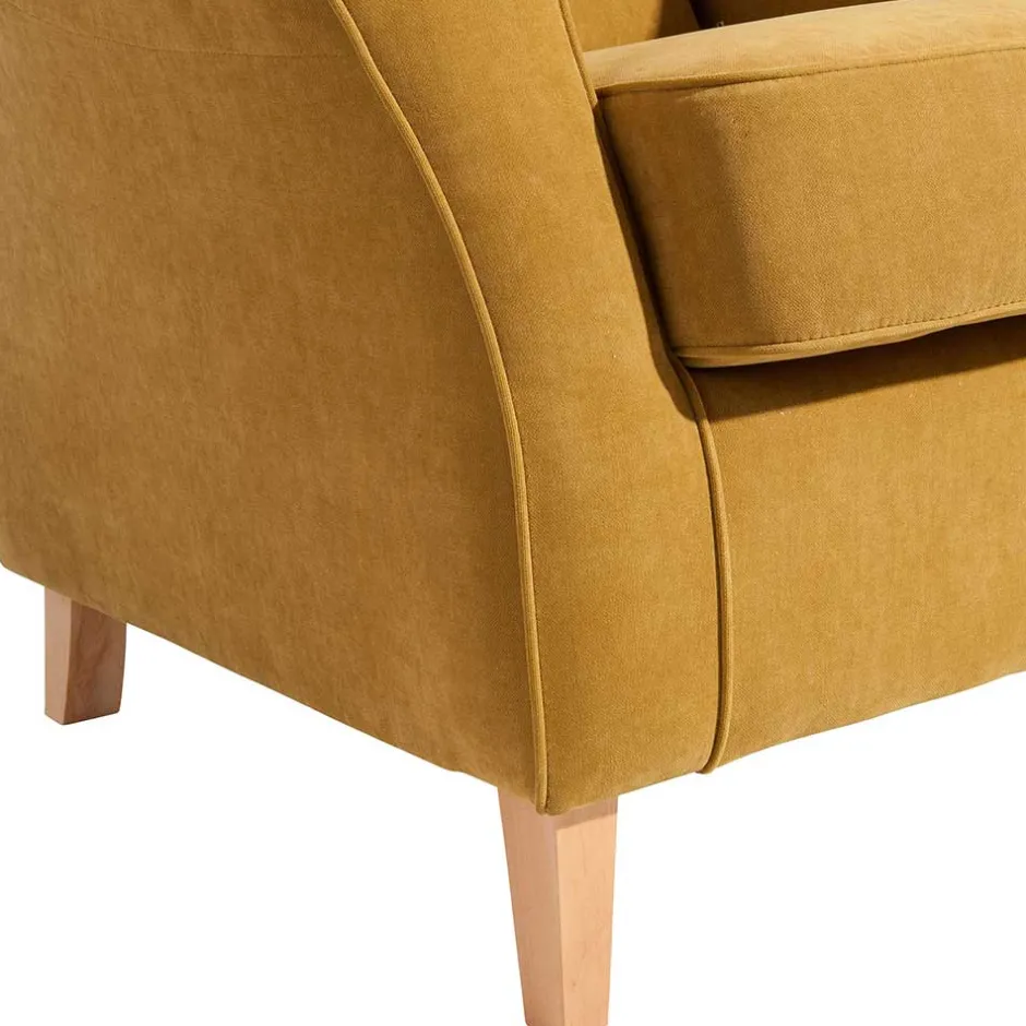 Pharao24 Gelber Ohrenbackensessel Cizio> Ohrensessel|Relaxsessel