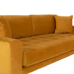 Pharao24 Gelbes 3er Sofa Aqua><noscript><img width=