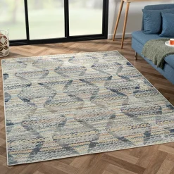 Teppiche*Pharao24 Gemusterter Kurzflor Teppich Veroana