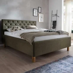Funktionsbetten|Schubkastenbetten*Pharao24 Gepolstertes Bett Baltra