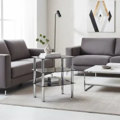 Telefontische|Glastische*Pharao24 Glas Beistelltisch Senvelita