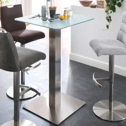 Barmöbel|Glastische*Pharao24 Glas Stehtisch Veladrano