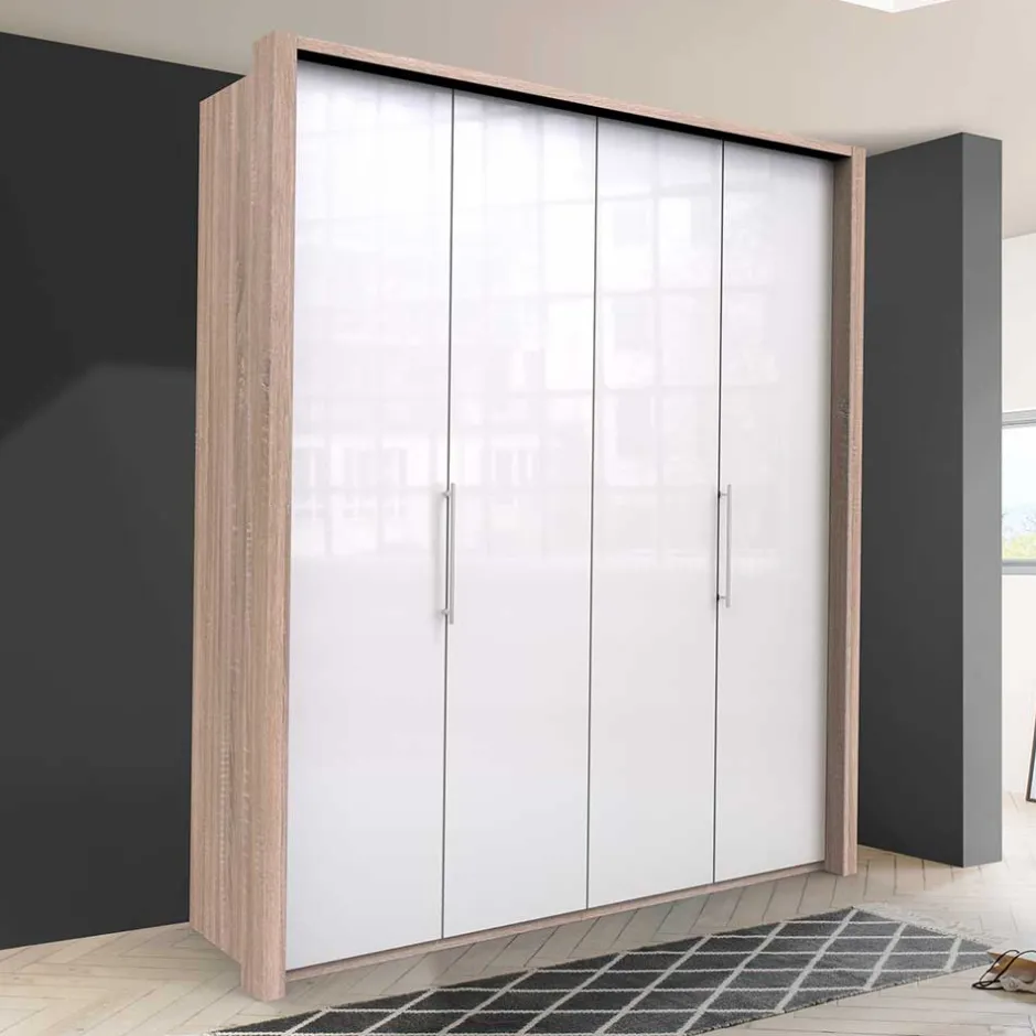 Pharao24 Glasfront Kleiderschrank Andryas> Jugendkleiderschrank