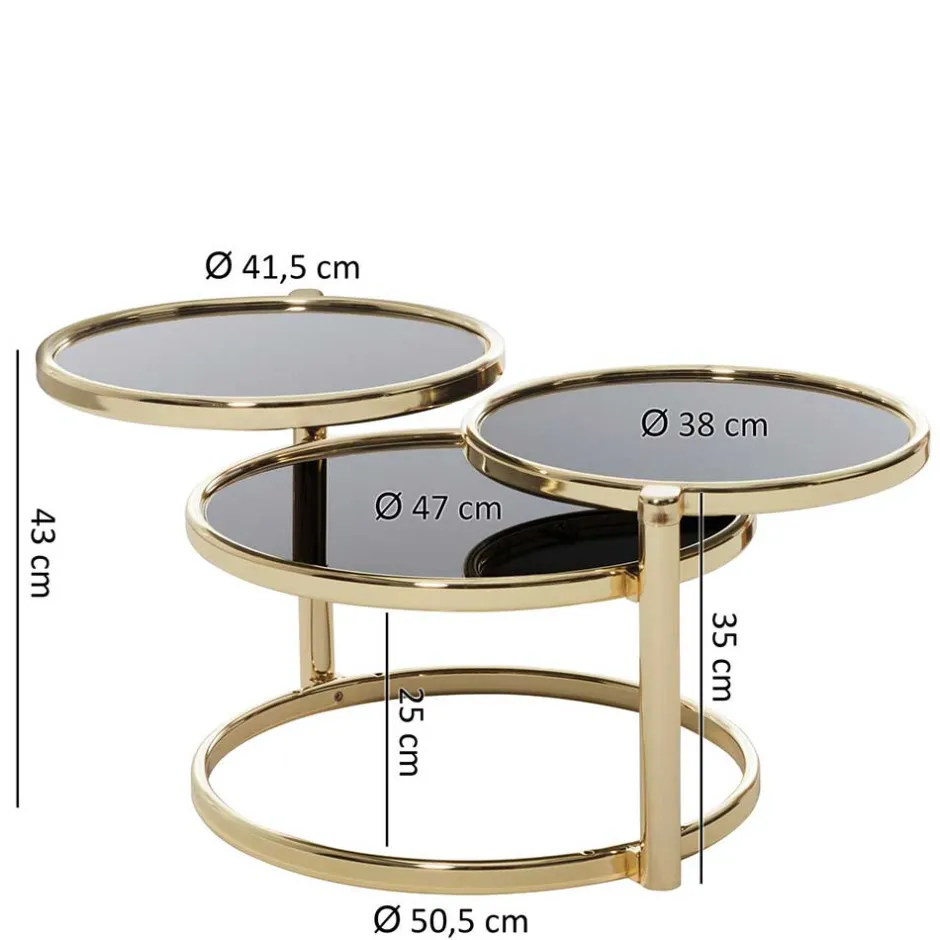 Couchtische|Glastische*Pharao24 Glastisch Andiano
