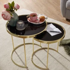 Pharao24 Glastisch Set Povendrid><noscript><img width=