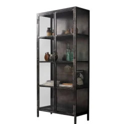 Pharao24 Glasvitrine Feliz> Wohnzimmerschrank|Vitrinenschrank