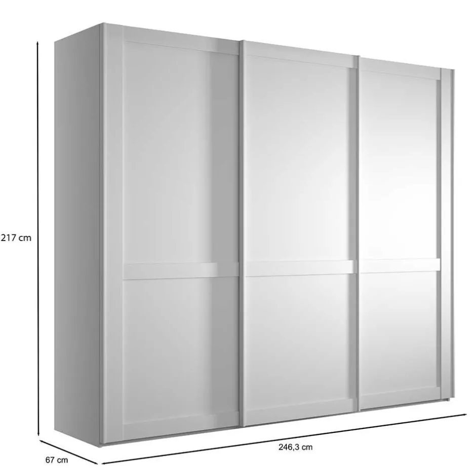 Schiebetürenschränke*Pharao24 Gleittürenschrank ohne Spiegel Tudana