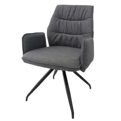 Pharao24 Graue Armlehner Born> Armlehnstühle