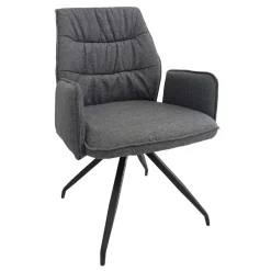 Pharao24 Graue Armlehner Born> Armlehnstühle