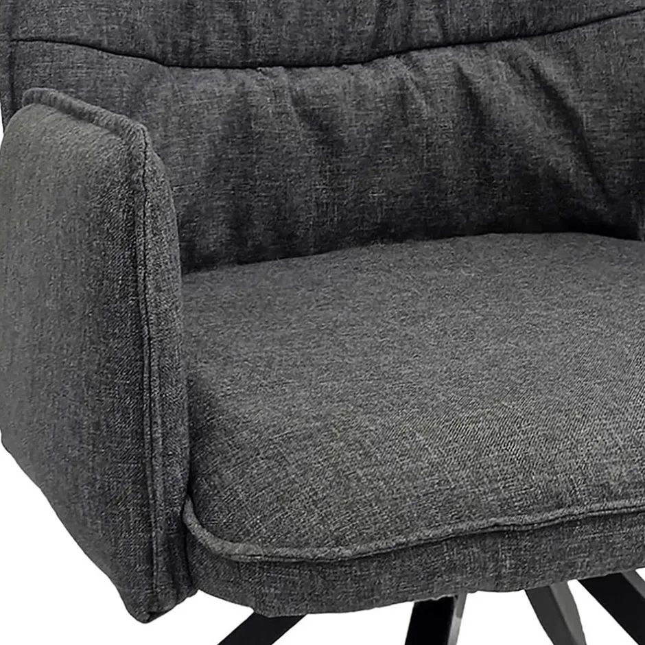 Pharao24 Graue Armlehner Born> Armlehnstühle