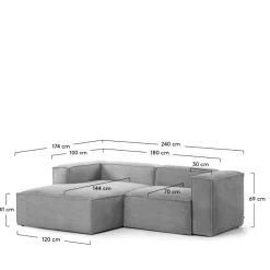 Pharao24 Graue Couchecke Laipur><noscript><img width=