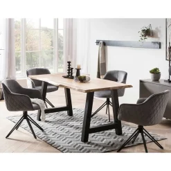 Pharao24 Grauer Armlehnstuhl Lienz><noscript><img width=