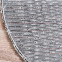 Teppiche*Pharao24 Grauer Hochflor Teppich Jeys