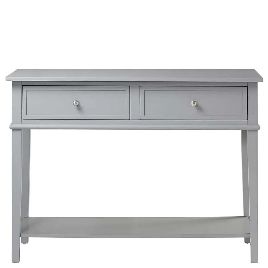 Pharao24 Grauer Konsolen Tisch Audra> Wohnzimmertisch|Konsolentische