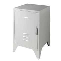 Pharao24 Grauer Nachtschrank Santobal> Nachtkommoden|Nachttisch