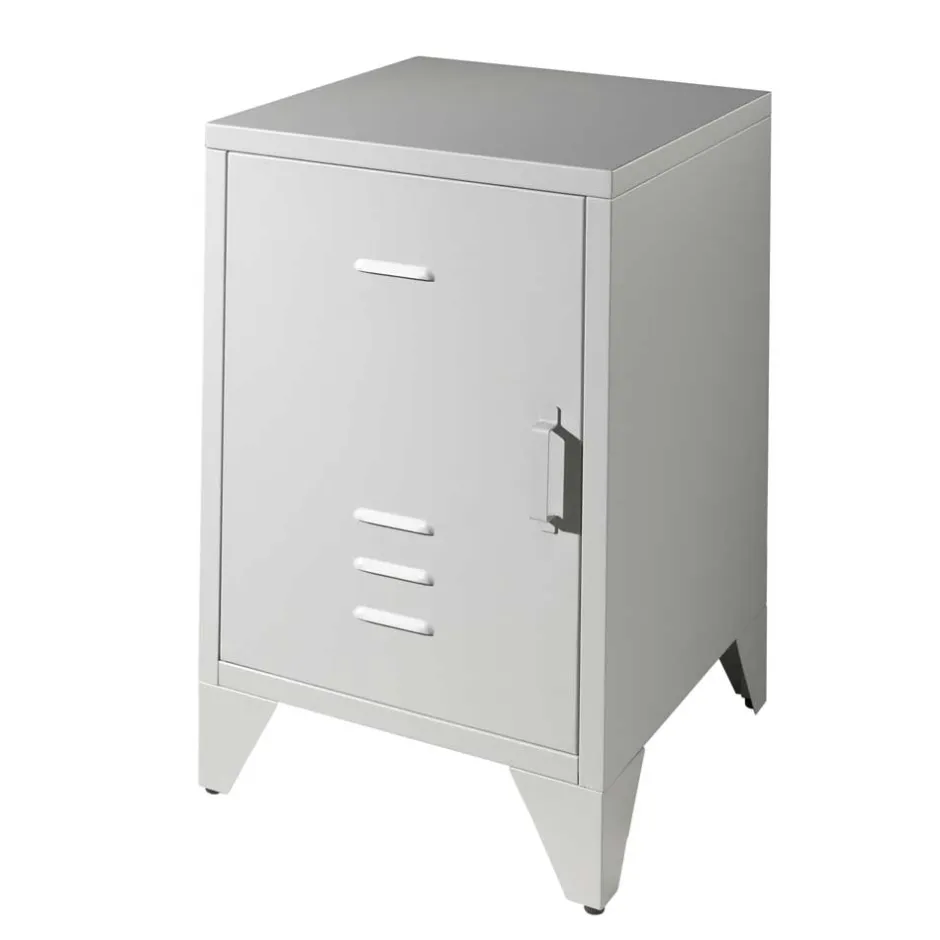 Pharao24 Grauer Nachtschrank Santobal> Nachtkommoden|Nachttisch