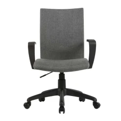 Bürostuhl*Pharao24 Grauer Schreibtischstuhl Lariusa