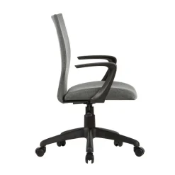 Bürostuhl*Pharao24 Grauer Schreibtischstuhl Lariusa