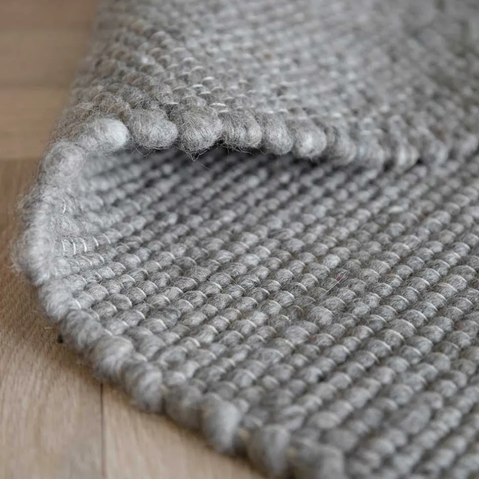 Teppiche*Pharao24 Grauer Teppich Randy