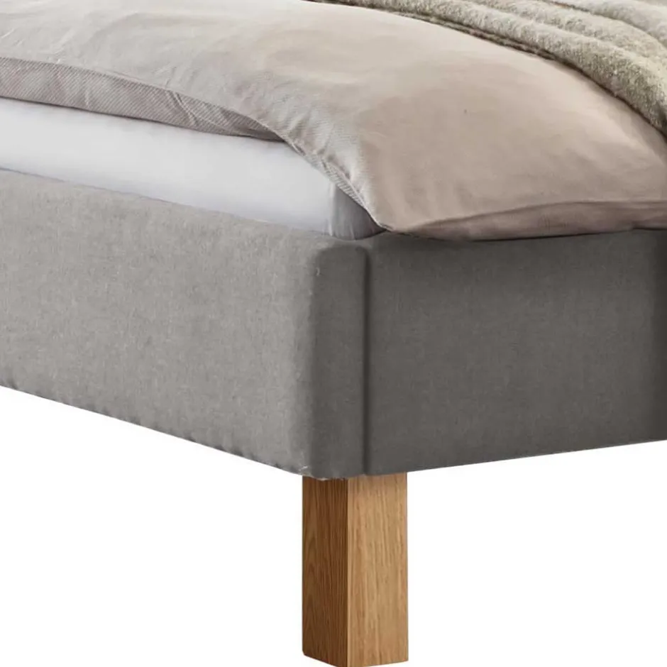 Pharao24 Graues Polster Bett Typon> Polsterbetten